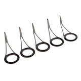 Max 5pcs Fishing Rod Eyes Ceramic Ring Spinning Rod Guides Line Rings Size 25