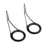 Max 5pcs Fishing Rod Eyes Ceramic Ring Spinning Rod Guides Line Rings Size 25