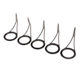 Max 5pcs Fishing Rod Eyes Ceramic Ring Spinning Rod Guides Line Rings Size 30