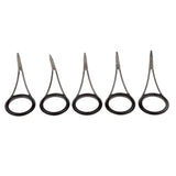 Max 5pcs Fishing Rod Eyes Ceramic Ring Spinning Rod Guides Line Rings Size 30