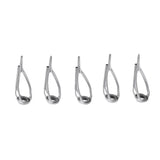 Max 5Pcs Stainless Steel Fishing Rod Guides Rod Repair Kit DIY Tips Rings 003