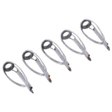 Max 5pcs Fishing Rod Pole Guides Tips Top Eye Rings Rod Repair Kit Size 2