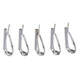 Max 5pcs Fishing Rod Pole Guides Tips Top Eye Rings Rod Repair Kit Size 3