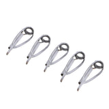 Max 5pcs Fishing Rod Pole Guides Tips Top Eye Rings Rod Repair Kit Size 4