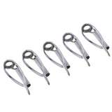Max 5pcs Fishing Rod Pole Guides Tips Top Eye Rings Rod Repair Kit Size 4