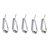 Max 5pcs Fishing Rod Pole Guides Tips Top Eye Rings Rod Repair Kit Size 4