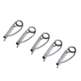 Max 5pcs Fishing Rod Pole Guides Tips Top Eye Rings Rod Repair Kit Size 5