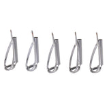 Max 5pcs Fishing Rod Pole Guides Tips Top Eye Rings Rod Repair Kit Size 5