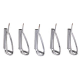 Max 5pcs Fishing Rod Pole Guides Tips Top Eye Rings Rod Repair Kit Size 5
