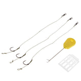 Max 5pcs Ready Tied Carp Fishing Rigs Hair Rigs Bait Needle Boilie Stopper 006