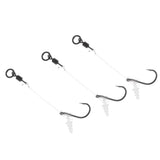 Max Carp Fishing Chod Rigs Leader Ready Tied with Bait Screw Steel Hooks Hook Size 8