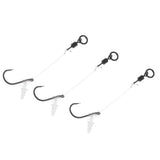 Max Carp Fishing Chod Rigs Leader Ready Tied with Bait Screw Steel Hooks Hook Size 8