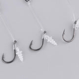 Max Carp Fishing Chod Rigs Leader Ready Tied with Bait Screw Steel Hooks Hook Size 8