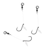 Max Carp Fishing Chod Rigs Leader Ready Tied with Bait Screw Steel Hooks Hook Size 8