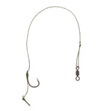 Max 3pcs Ready Tied Carp Fishing Rigs - Barbed Hook Assembled Rigs Hook Size 4