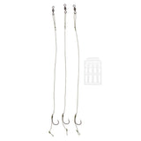 Max 3pcs Ready Tied Carp Fishing Rigs - Barbed Hook Assembled Rigs Hook Size 6