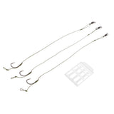 Max 3pcs Ready Tied Carp Fishing Rigs - Barbed Hook Assembled Rigs Hook Size 8