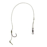 Max 3pcs Ready Tied Carp Fishing Rigs - Barbed Hook Assembled Rigs Hook Size 8