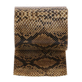 Max Simulation Snake Skin Fishing Rod Handle Leather Decoration Accessory Yellow