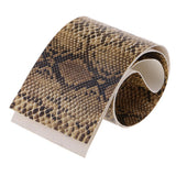 Max Simulation Snake Skin Fishing Rod Handle Leather Decoration Accessory Yellow