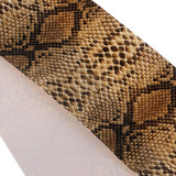 Max Simulation Snake Skin Fishing Rod Handle Leather Decoration Accessory Yellow