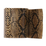 Max Simulation Snake Skin Fishing Rod Handle Leather Decoration Accessory Yellow