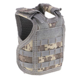 Max Mini Molle Vest Beer Water Bottle Cooler Carrier Drink Decoration Set ACU