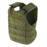 Max Tactical Beer Vest Miniature Vests Beverage Holder Cooler Army Green