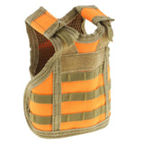 Max Tactical Beer Vest Miniature Vests Beverage Holder Cooler Orange