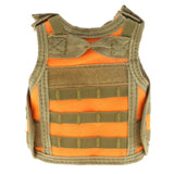 Max Tactical Beer Vest Miniature Vests Beverage Holder Cooler Orange