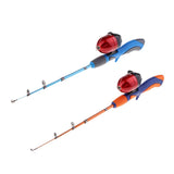 Maxbell Ice Fishing Rod Ultralight Detachable Fishing Pole Spinning Rod Blue