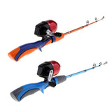 Maxbell Ice Fishing Rod Ultralight Detachable Fishing Pole Spinning Rod Blue