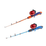 Maxbell Ice Fishing Rod Ultralight Detachable Fishing Pole Spinning Rod Blue