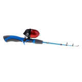 Maxbell Ice Fishing Rod Ultralight Detachable Fishing Pole Spinning Rod Blue
