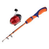 Maxbell Ice Fishing Rod Ultralight Detachable Fishing Pole Spinning Rod Orange