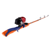 Maxbell Ice Fishing Rod Ultralight Detachable Fishing Pole Spinning Rod Orange
