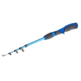 Maxbell Ice Fishing Rod Ultralight Detachable Fishing Pole Spinning Rod Blue