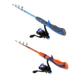 Maxbell Ice Fishing Rod Ultralight Detachable Fishing Pole Spinning Rod Blue