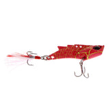 Maxbell Metal Vibration VIB Fishing Lure Spinner Spoon Hard Bait Crankbaits Red