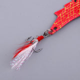 Maxbell Metal Vibration VIB Fishing Lure Spinner Spoon Hard Bait Crankbaits Red