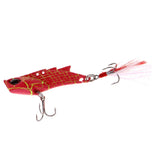 Maxbell Metal Vibration VIB Fishing Lure Spinner Spoon Hard Bait Crankbaits Red