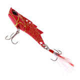 Maxbell Metal Vibration VIB Fishing Lure Spinner Spoon Hard Bait Crankbaits Red