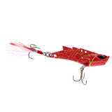 Maxbell Metal Vibration VIB Fishing Lure Spinner Spoon Hard Bait Crankbaits Red