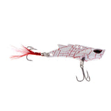 Maxbell Metal Vibration VIB Fishing Lure Spinner Spoon Hard Bait Crankbaits White