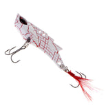 Maxbell Metal Vibration VIB Fishing Lure Spinner Spoon Hard Bait Crankbaits White