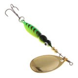 Maxbell Fishing Lure Topwater Hard Bait Spinnerbait with Treble /Single Hook Color C