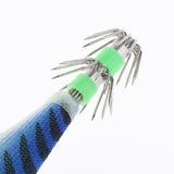 Maxbell 3.5# Squid Jigs Luminous Fishing Lures Artificial Baits Shrimp Blue