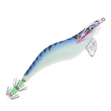 Maxbell 3.5# Squid Jigs Luminous Fishing Lures Artificial Baits Shrimp Blue