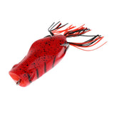 Maxbell Lifelike Topwater Frog Fishing Lure Soft Artificial Crankbaits Hook Baits Red