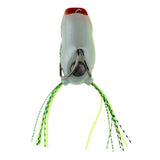 Maxbell Lifelike Topwater Frog Fishing Lure Soft Crankbaits Hook Baits for Bass Pike green